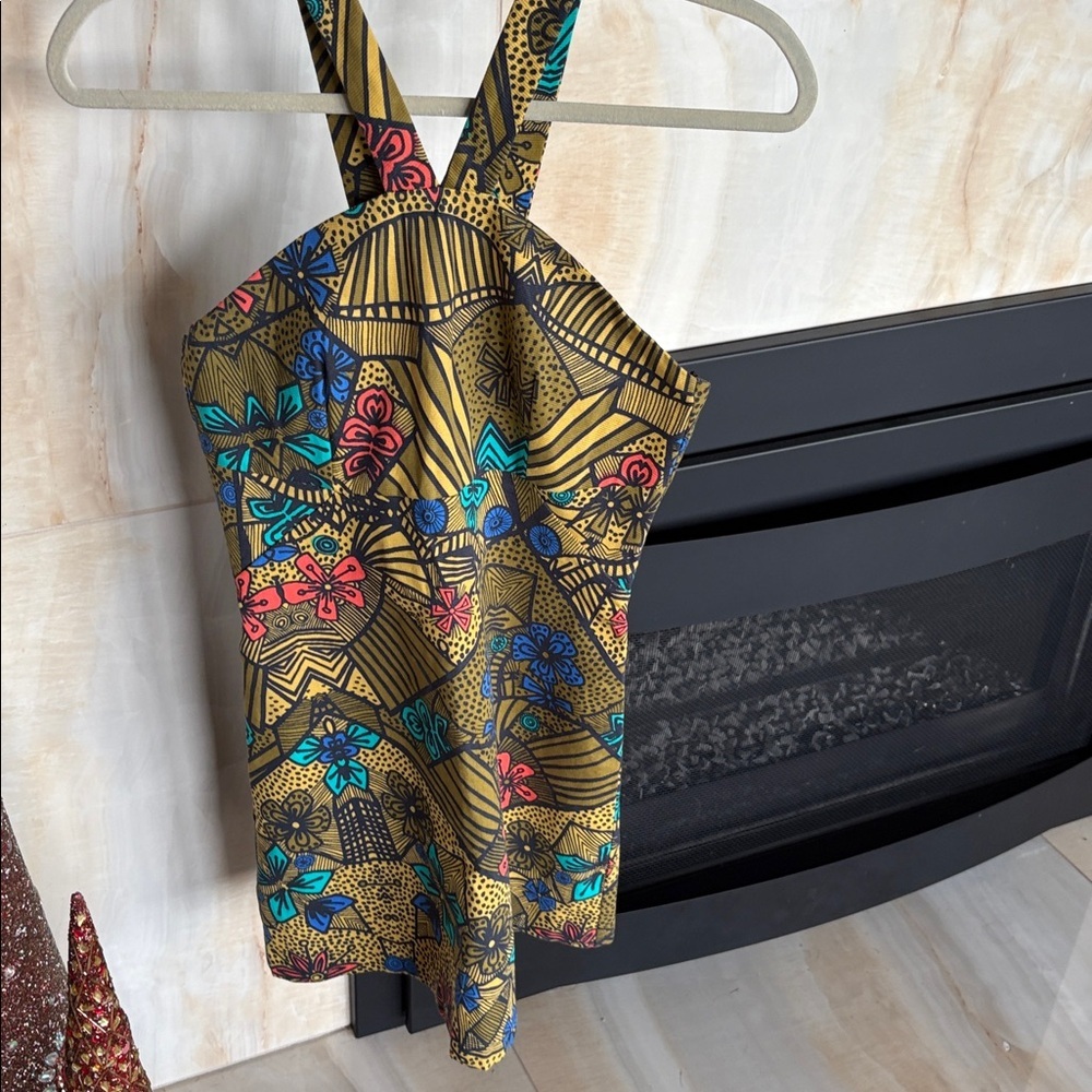 Zara Multicolor Halter Mini Dress - Picture 3 of 4